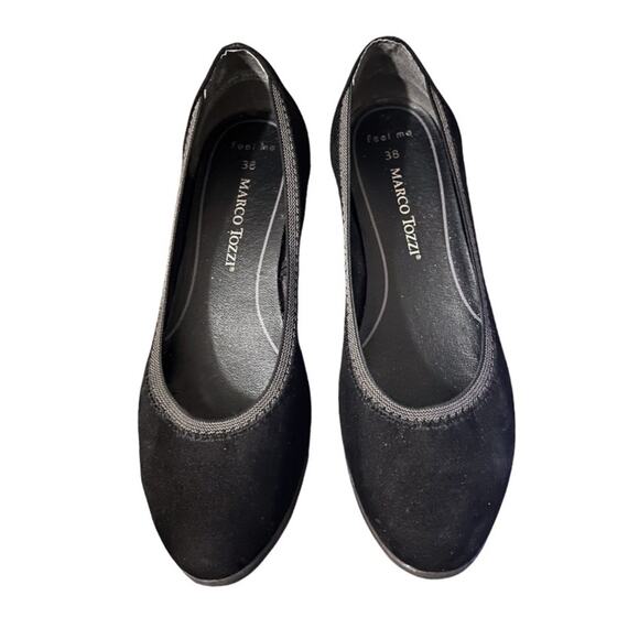 Marco Tozzi Suede Wedge Flats - Picture 4 of 6